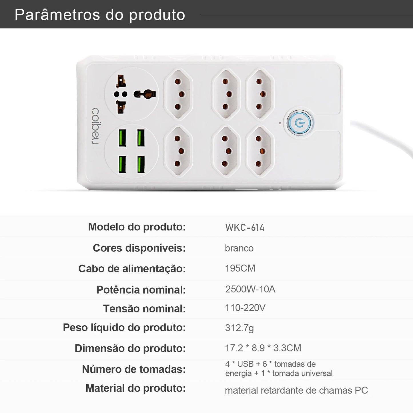 Extensão de Tomada