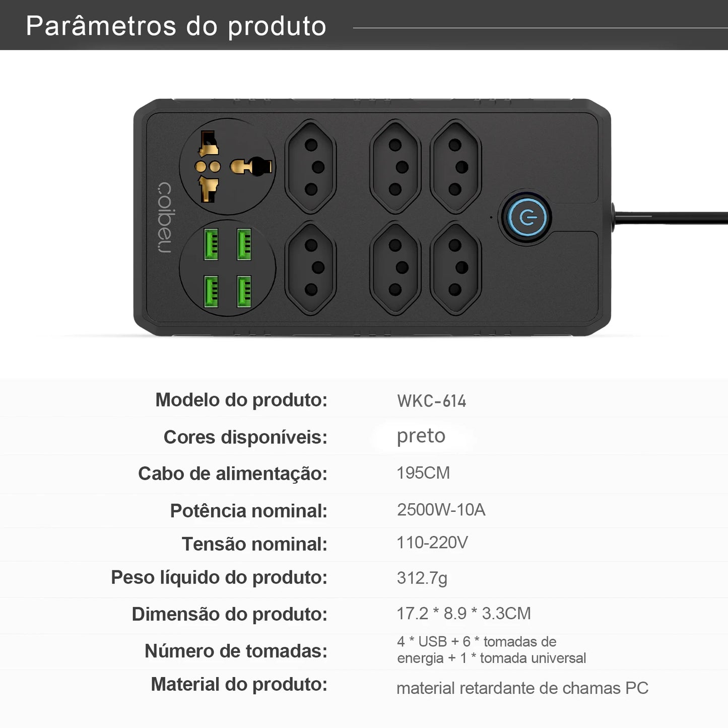 Extensão de Tomada